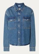 Anine Bing Paxton overshirt van denim met borstzakken