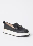 Dune London Glide loafer van leer