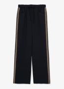 Reiss Inaya high waist wide fit broek met borduring