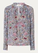 Zadig&Voltaire Tink tuniek met bloemenprint en V-hals