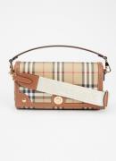 Burberry Note crossbodytas met ruitdessin en afneembare schouderriem