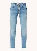 Rosner Masha mid waist cropped slim fit jeans met strikceintuur