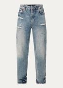 Represent Tapered jeans met destroyed afwerking