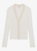 Reiss Lauri ribgebreide top met V-hals