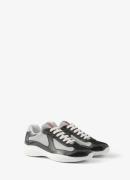 Prada America's Cup sneaker met lakleren details