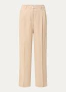 Beaumont James high waist wide fit pantalon van satijn met steekzakken