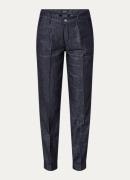 Rosner May mid waist slim fit cropped chino met lurex