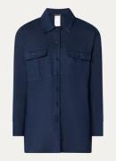 Pennyblack Frisco blouse van linnen met klepzakken