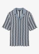 Reiss Roulette regular fit overhemd met opengewerkt dessin
