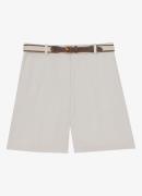 Reiss Devon high waist slim fit korte broek in linnenblend