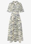 Whistles Midi blousejurk in lyocellblend met dierenprint