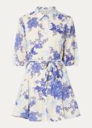 Fifth House Gerry mini blousejurk met strikceintuur en bloemenprint