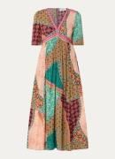 ba&sh Fanta maxi tuniekjurk met print en V-hals
