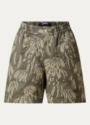 Jacquemus Aloe straight fit korte broek met print