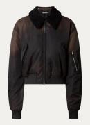 Acne Studios Gewatteerd bomberjack met afneembare kraag