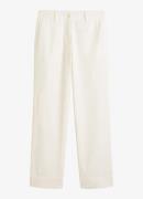 Marc O'Polo Mid waist straight fit chino in linnenblend met steekzakke...