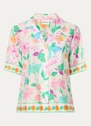 Fabienne Chapot Brock semi-transparante blouse in linnenblend