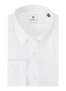 Boggi Milano Regular fit overhemd in linnenblend