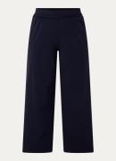 Expresso High waist wide fit cropped pantalon met ceintuur