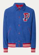 Ralph Lauren P-Wing baseball jack van corduroy met logoborduring