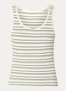 MSCH Copenhagen Gubbe Rasmia tanktop van biologisch katoen met ribstru...