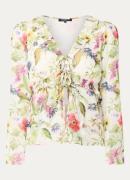 French Connection Monica Hallie blouse met bloemenprint en strikdetail