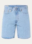 Levi's 468 straight fit korte broek van denim met lichte wassing