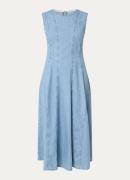 Claudia Sträter Midi jurk van chambray