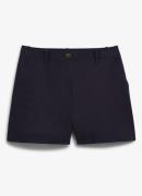Hobbs High waist straight fit korte broek met steekzakken