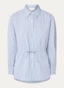 Neo Noir Solei blouse met streepprint en strikceintuur