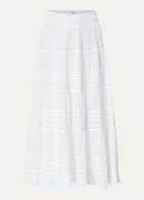 Neo Noir Felicia maxi rok met opengewerkt dessin