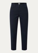 BRAX Mara high waist tapered fit cropped pantalon met steekzakken