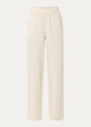 Modström Darrel high waist wide fit broek in linnenblend