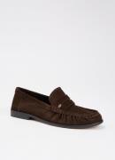 Dune London Grisella loafer van suède