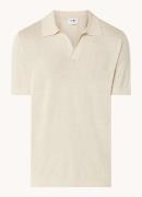 NN.07 Oversized fit polo in linnenblend