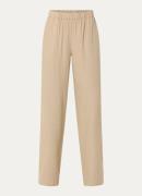 Modström Darrel high waist wide fit broek in linnenblend