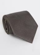 BOSS H-tie stropdas van zijde met microdessin