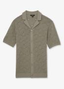 Reiss Royce regular fit overhemd met opengewerkt dessin