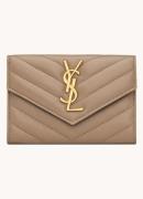 Saint Laurent Cassandre Matelassé Small Envelope portemonnee van quilt...