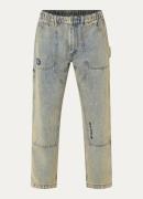 Aape Straight fit jeans met verwassen afwerking