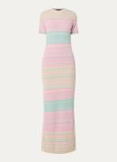 NIKKIE Jinja maxi jurk met zig-zag dessin en lurex