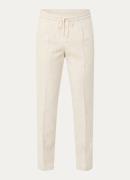Boggi Milano Slim fit broek van linnen met trekkoord