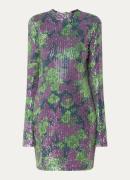 Refined Department Jenny mini jurk met rugdecolleté en pailletten