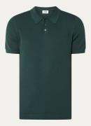 DRYKORN Triton grofgebreide regular fit polo met structuur
