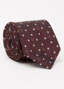 BOSS H-Tie stropdas in zijdeblend met grafische print