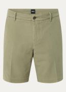 BOSS H-Slice slim fit korte chino met steekzakken