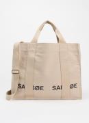 SAMSØE SAMSØE Salucas shopper van canvas met afneembare schouderriem