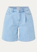 Selected Femme Anya high waist straight fit korte broek van biologisch...
