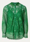 Farm Rio Landscape Guipure blouse met opengewerkt dessin