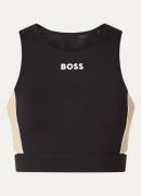 BOSS Endura cropped trainings top met logo